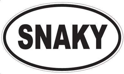 SNAKY - Oval Sticker