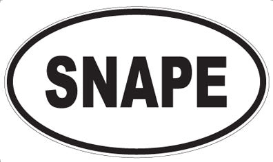 SNAPE - Oval Sticker