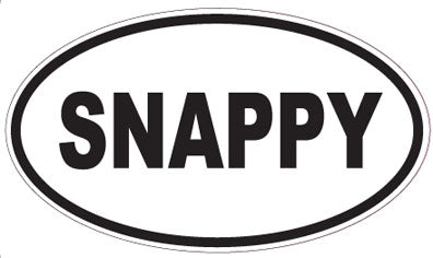 SNAPPY - Oval Sticker