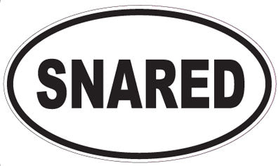 SNARED - Oval Sticker