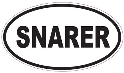 SNARER - Oval Sticker