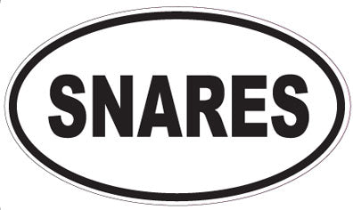 SNARES - Oval Sticker