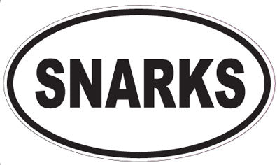 SNARKS - Oval Sticker