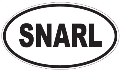 SNARL - Oval Sticker