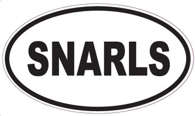 SNARLS - Oval Sticker
