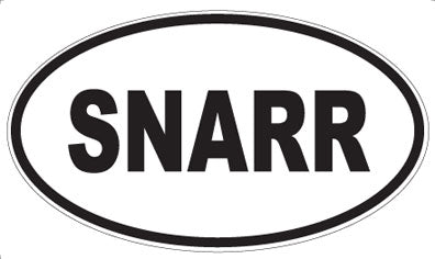 SNARR - Oval Sticker