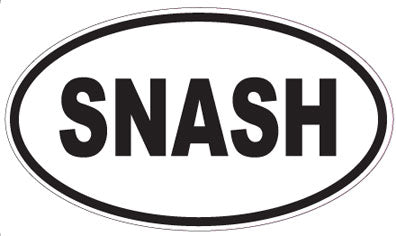 SNASH - Oval Sticker