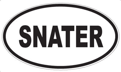 SNATER - Oval Sticker