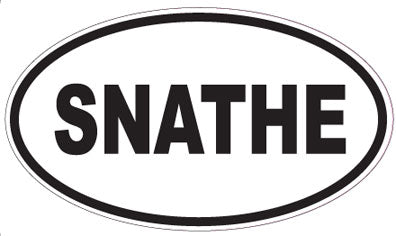SNATHE - Oval Sticker