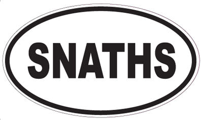 SNATHS - Oval Sticker