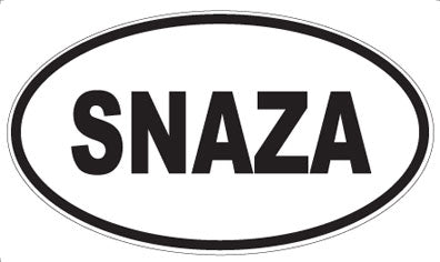 SNAZA - Oval Sticker