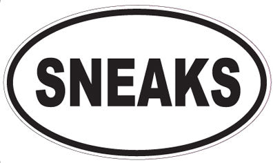 SNEAKS - Oval Sticker