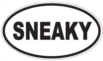 SNEAKY - Oval Sticker