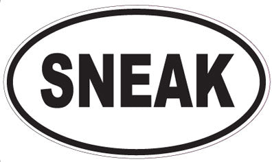 SNEAK - Oval Magnet