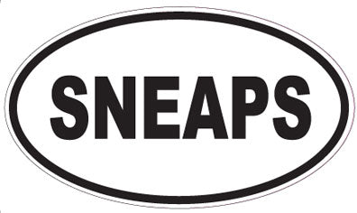 SNEAPS - Oval Sticker
