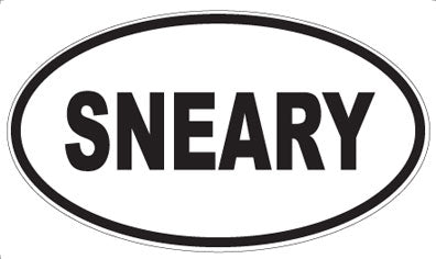 SNEARY - Oval Magnet