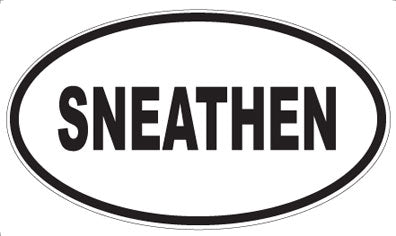 SNEATHEN - Oval Sticker