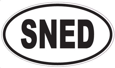 SNED - Oval Sticker