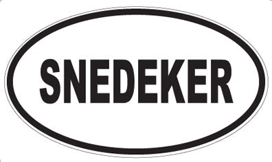 SNEDEKER - Oval Sticker