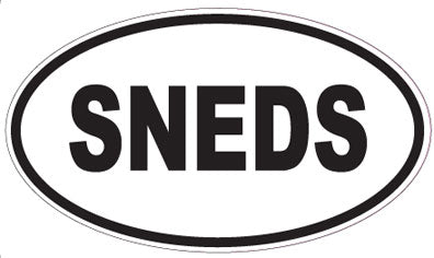 SNEDS - Oval Sticker