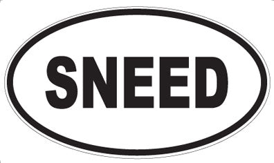SNEED - Oval Sticker