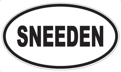 SNEEDEN - Oval Magnet
