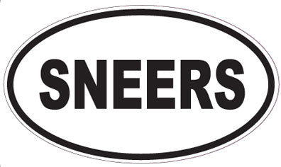 SNEERS - Oval Sticker