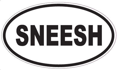 SNEESH - Oval Sticker