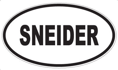 SNEIDER - Oval Magnet