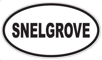 SNELGROVE - Oval Sticker