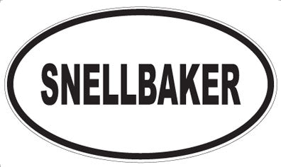 SNELLBAKER - Oval Magnet