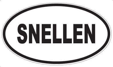SNELLEN - Oval Sticker