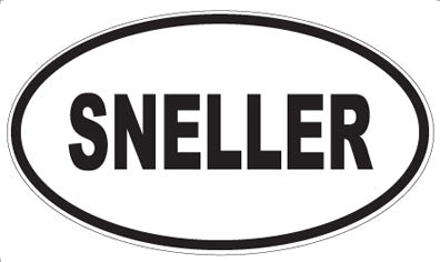SNELLER - Oval Sticker