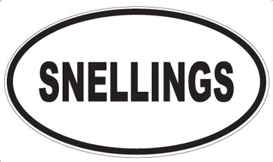 SNELLINGS - Oval Sticker