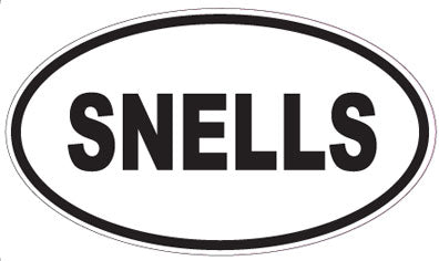 SNELLS - Oval Sticker