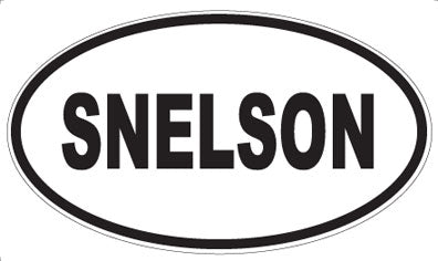 SNELSON - Oval Sticker