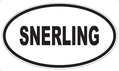 SNERLING - Oval Sticker