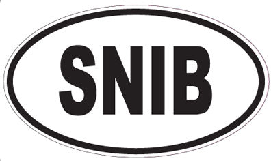 SNIB - Oval Sticker
