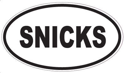 SNICKS - Oval Sticker