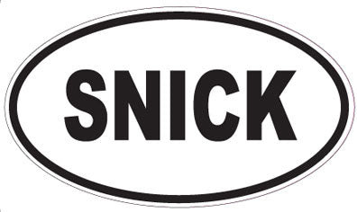 SNICK - Oval Magnet
