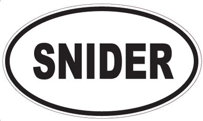 SNIDER - Oval Sticker