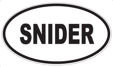 SNIDER - Oval Magnet