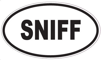 SNIFF - Oval Sticker
