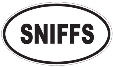 SNIFFS - Oval Sticker