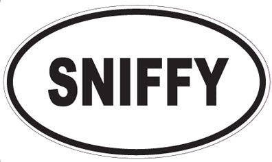 SNIFFY - Oval Sticker