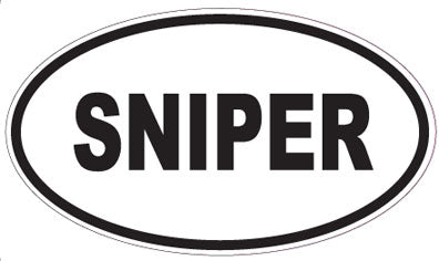 SNIPER - Oval Sticker