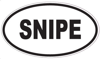 SNIPE - Oval Magnet