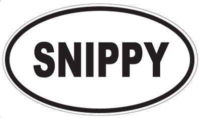 SNIPPY - Oval Sticker