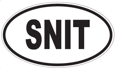 SNIT - Oval Sticker