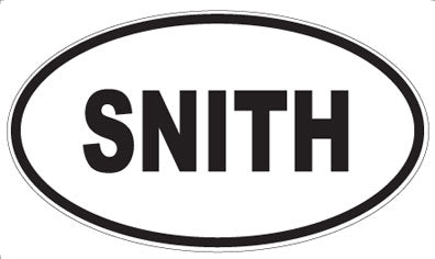 SNITH - Oval Magnet